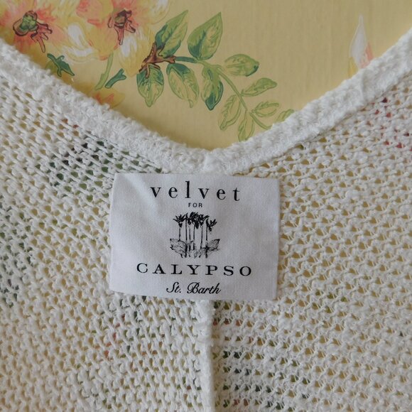 🦔🐾 Anthropologie St Barth Oversized Slouchy Breezy White Cardi🦔🐾 - Picture 3 of 15